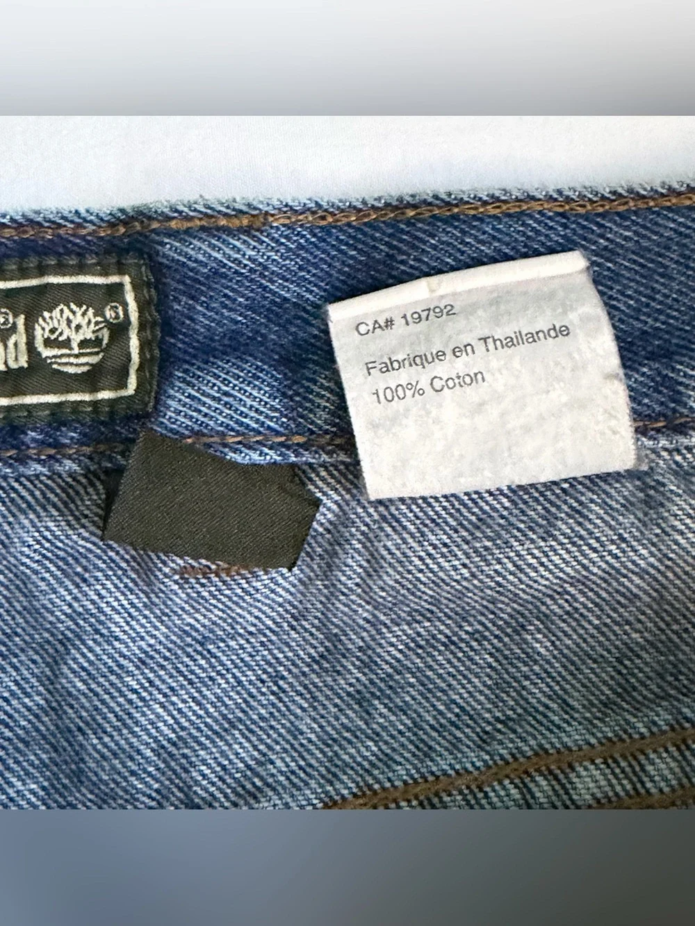 Vintage 90s Timberland Spring 1999 100% Cotton Retro Medium Wash Denim Y2K Jeans